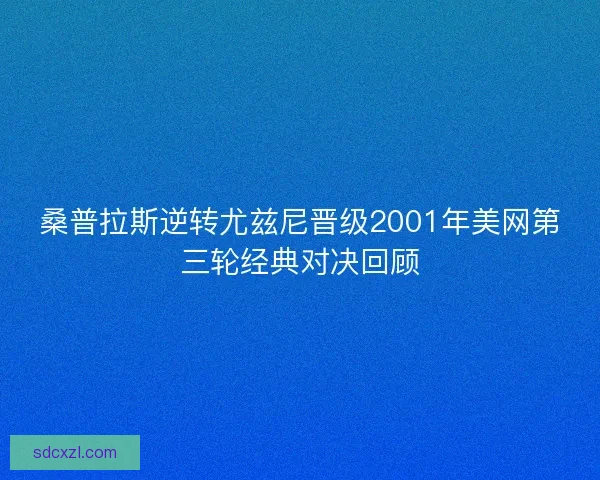 桑普拉斯逆转尤兹尼晋级2001年美网第三轮经典对决回顾