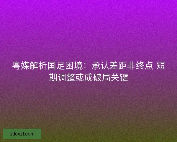 粤媒解析国足困境：承认差距非终点 短期调整或成破局关键